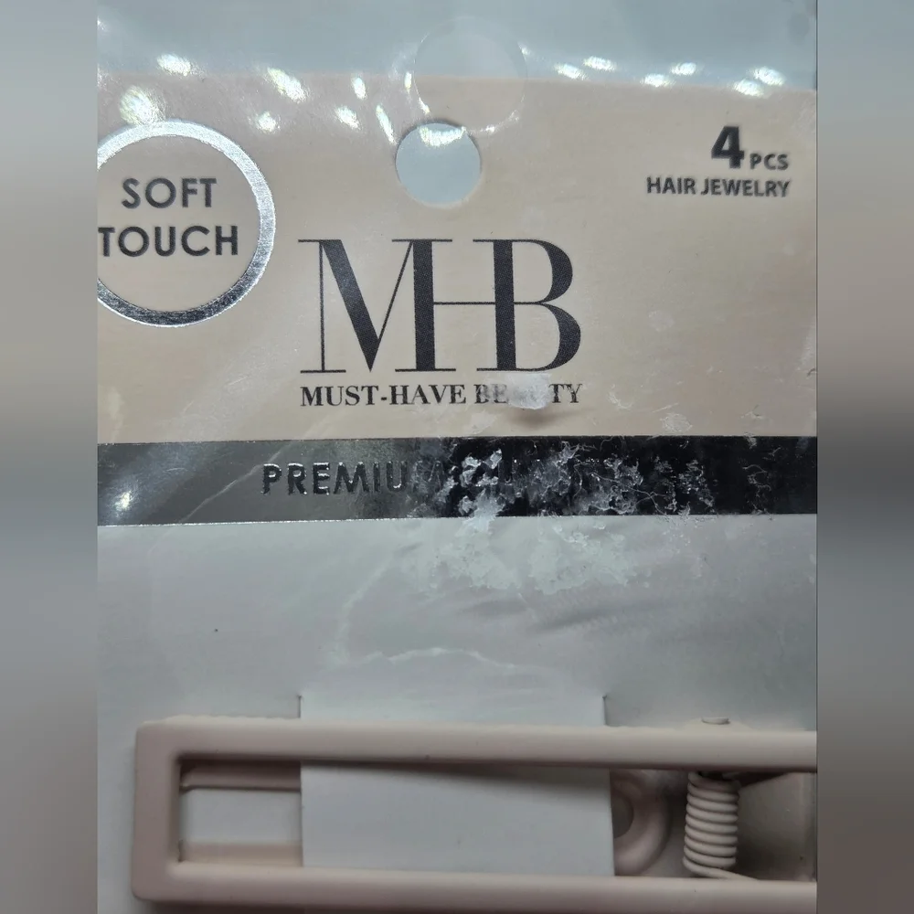 Almar Package Of 4 Hair Clips - MHB Soft Touch - Picture 3 of 4